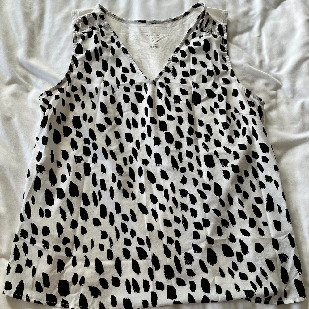 A New Day Black/White Top